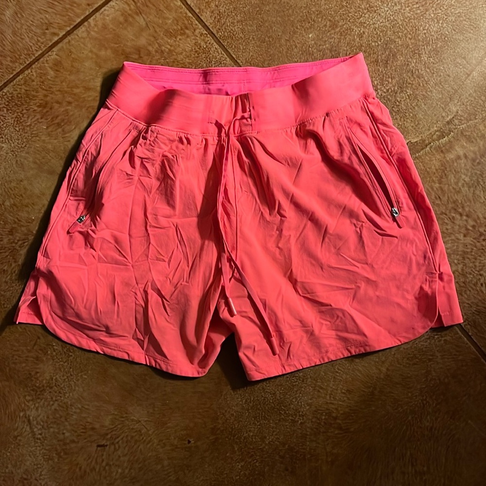 Hot pink lululemon shorts